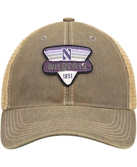 Men's Gray Northwestern Wildcats Legacy Point Old Favorite Trucker Snapback Hat