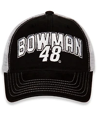 Women's Hendrick Motorsports Team Collection Black and White Alex Bowman Name and Number Adjustable Hat
