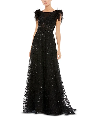 Mac Duggal Women's Embellished Lace Gown