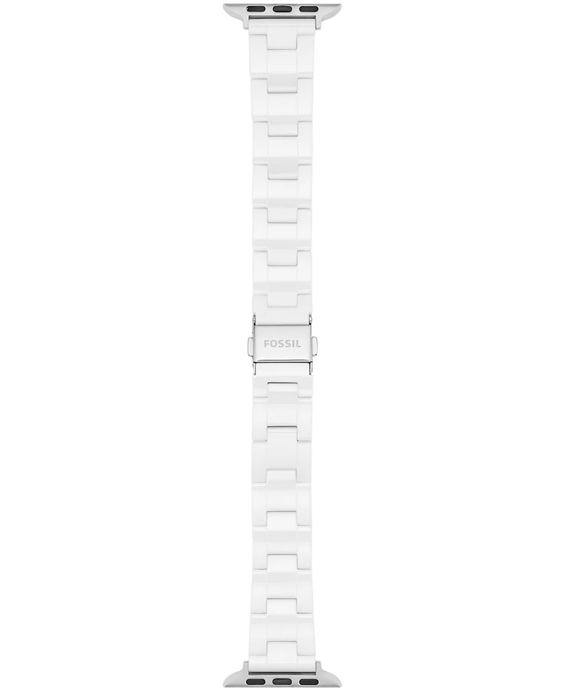 Fossil White Ceramic Band for Apple Watch, 38 40, 41mm