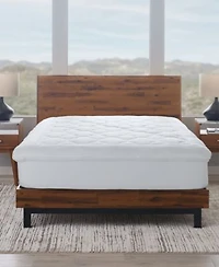 Ella Jayne Lofty 100 Cotton Plush Gel Fiber Filled Mattress Toppers