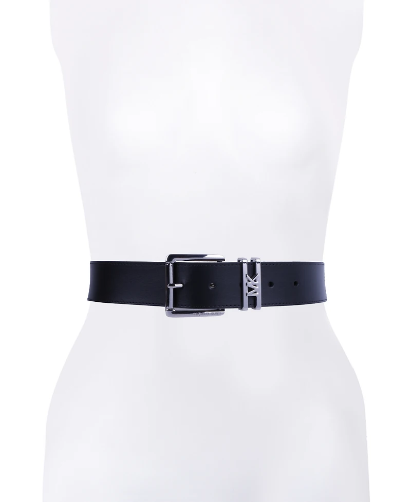 Michael Kors Women's Genuine Leather Logo Belt