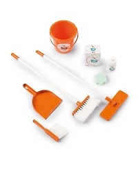 Smoby Kids Cleaning Trolley Pretend Play Toy, 6 Pieces