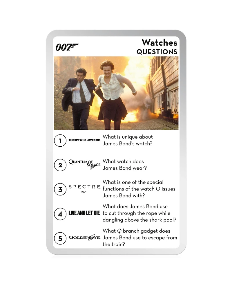 Top Trumps 007 James Bond "Every Assignment" Quiz Game, 501 Pieces
