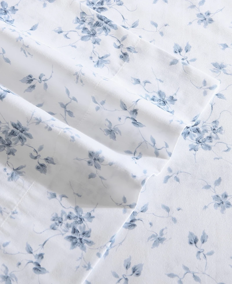 Laura Ashley 300 Thread Count Cotton Sateen 4-Pc. Sheet Set, King