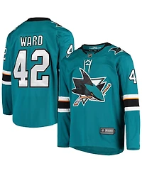 Men's Fanatics Joel Ward Teal San Jose Sharks Breakaway Home Player Jersey