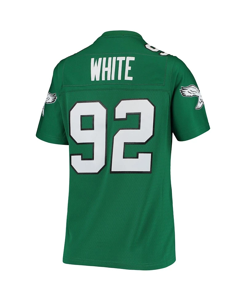 Women's Mitchell & Ness Reggie White Kelly Green Philadelphia Eagles 1990 Legacy Replica Jersey