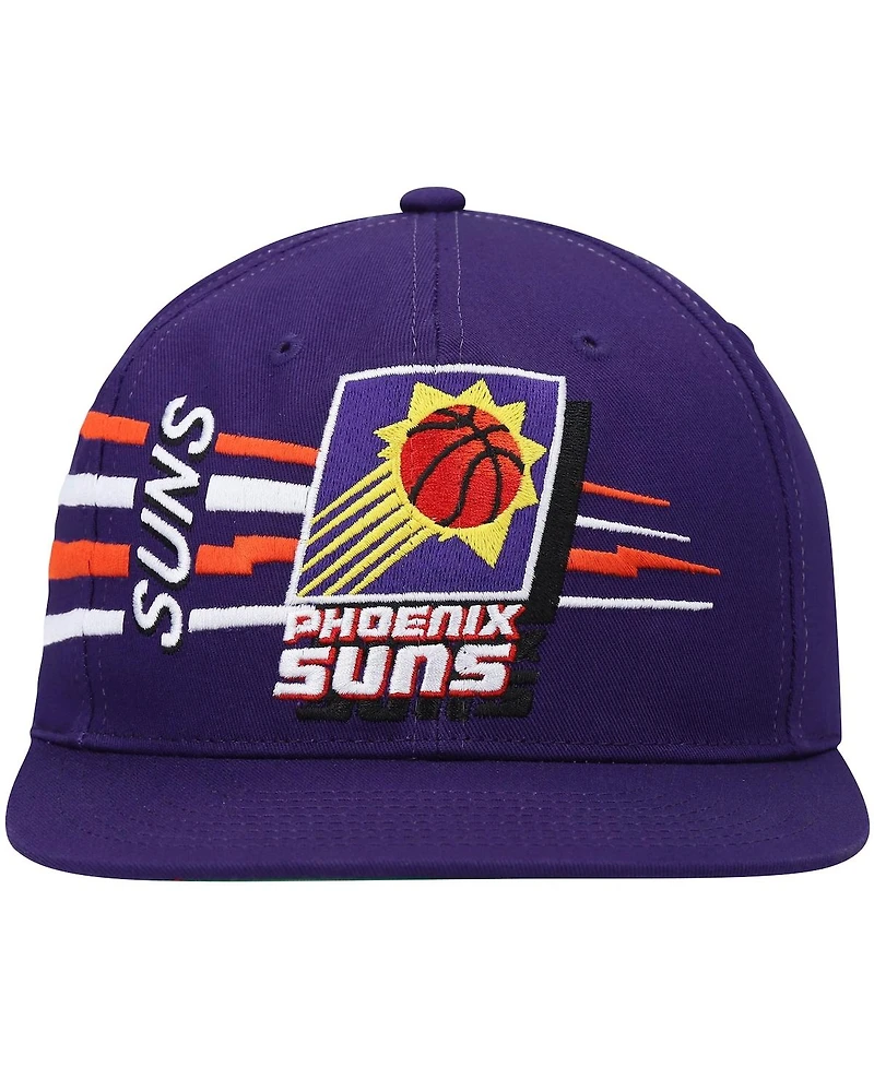 Men's Mitchell & Ness Purple Phoenix Suns Hardwood Classics Retro Bolt Deadstock Snapback Hat