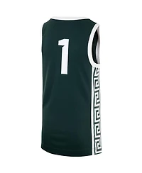 Big Boys Nike #1 Green Michigan State Spartans Team Replica Basketball Jersey