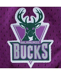 Women's Mitchell & Ness Purple Milwaukee Bucks Jump Shot Shorts