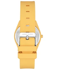 Anne Klein Women's Yellow Solar Ocean Work Plastic Metal Watch, 38.5mm