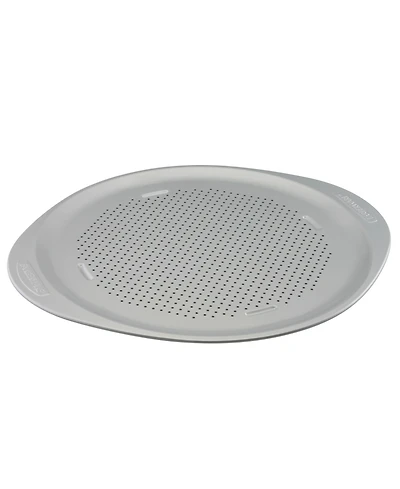 Farberware GoldenBake Nonstick Perforated Pizza Pan, 15.5-Inch, Light Gray