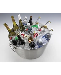 Steel Collection Brushed 15" Double Wall Insulated Party Tub
