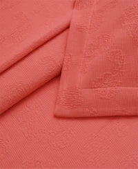 Superior 100% Cotton Paisley Matelasse All-Season -Piece Coverlet Set