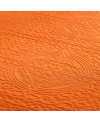 Superior 100% Cotton Fleur De Lis Medallion All-Season -Piece Coverlet Set