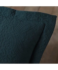 Superior 100% Cotton Fleur De Lis Medallion All-Season -Piece Coverlet Set