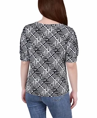 Women's Missy Short Sleeve Balloon Top