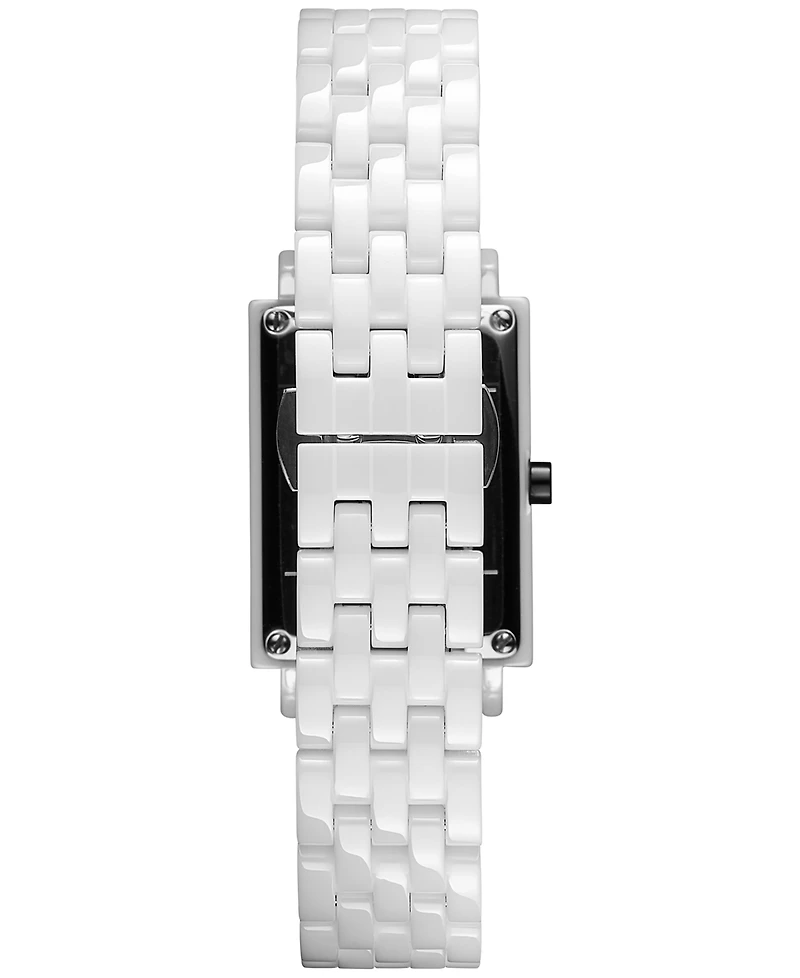 Mvmt Women's Signature Square White Ceramic Bracelet Watch 26mm