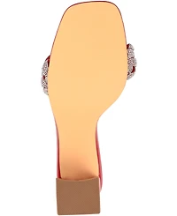 Journee Collection Women's Sashaa Braided Rhinestone Sandals