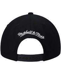 Men's Mitchell & Ness Black Sacramento Kings Hardwood Classics Script 2.0 Snapback Hat