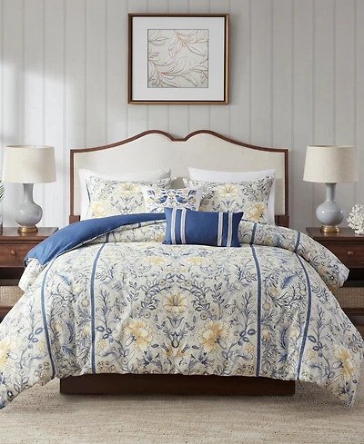 Harbor House Livia Oversized Cotton 5-Pc. Duvet Cover Set