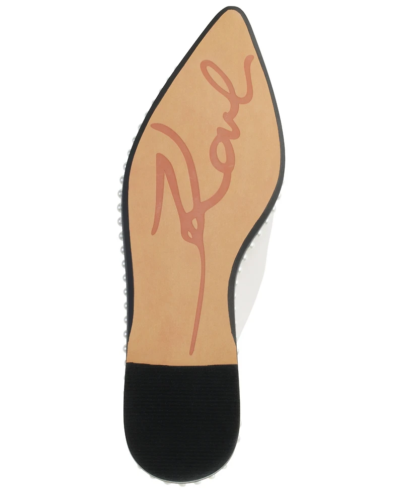 Karl Lagerfeld Paris Women's Vyra Studded Mule Flats