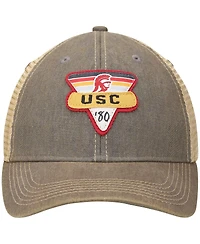 Men's Gray Usc Trojans Legacy Point Old Favorite Trucker Snapback Hat