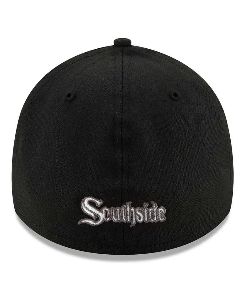 Men's New Era Black Chicago White Sox City Connect 39THIRTY Flex Hat