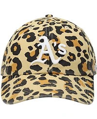 Women's '47 Oakland Athletics Tan Bagheera Cheetah Clean Up Adjustable Hat