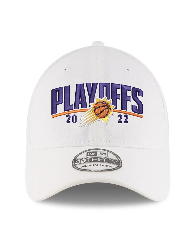 Men's New Era White Phoenix Suns 2022 Nba Playoffs Arch 39THIRTY Flex Hat
