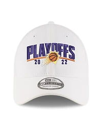 Men's New Era White Phoenix Suns 2022 Nba Playoffs Arch 39THIRTY Flex Hat