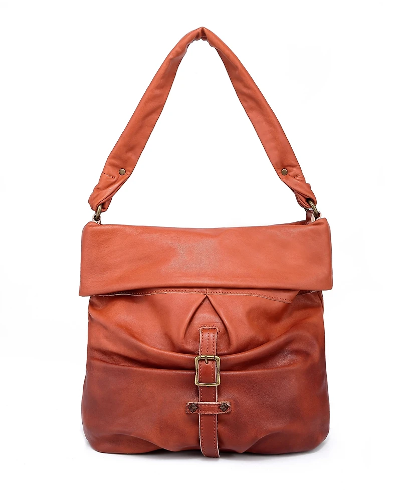 Old Trend Sweet Lotus Leather Bucket Bag