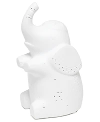 Simple Designs Porcelain Elephant Shaped Table Lamp