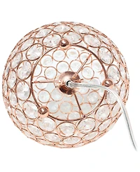 Elegant Designs Elipse 8" Crystal Ball Sequin Table Lamp
