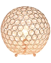 Elegant Designs Elipse 10" Crystal Ball Sequin Table Lamp