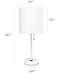 LimeLights Stick Lamp with Charging Outlet