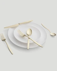 Cambridge Silversmiths Nylah Champagne Satin Flatware Set, 20 Piece