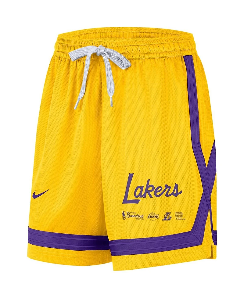 Women's Nike Gold Los Angeles Lakers Crossover Performance Shorts