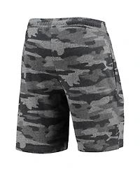 Men's Concepts Sport Charcoal, Gray Lsu Tigers Camo Backup Terry Jam Lounge Shorts