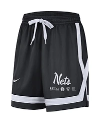 Women's Nike Black Brooklyn Nets Crossover Performance Shorts