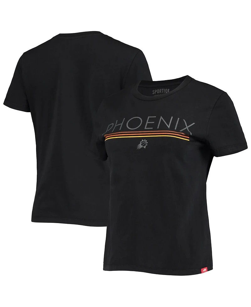Women's Sportiqe Black Phoenix Suns Arcadia T-shirt