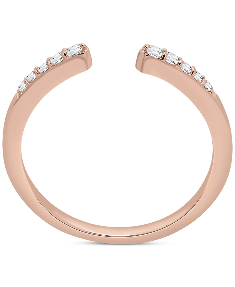 Wrapped Diamond Cuff Ring (1/10 ct. t.w.) 14k Yellow, White or Rose Gold, Created for Macy's