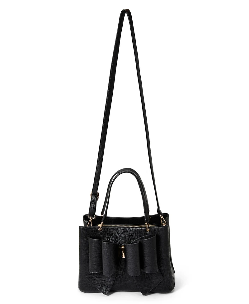 Women's Jenna Triple Compartment Bowtie Satchel Bag