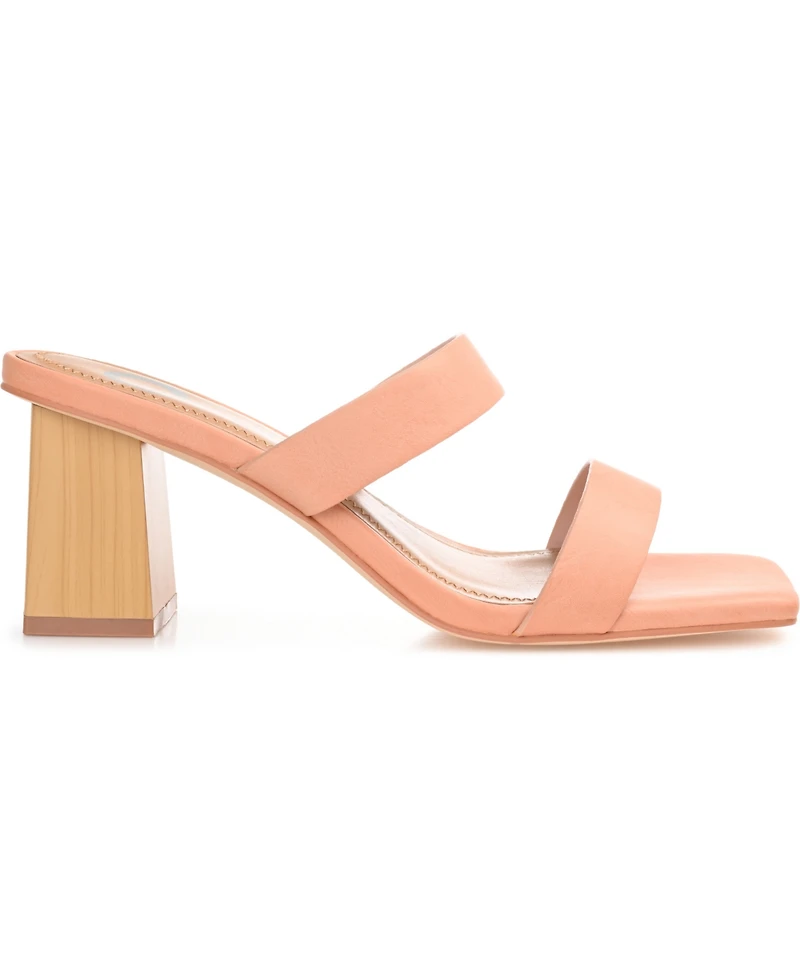 Journee Collection Women's Nolla Square Toe Sandals