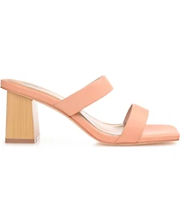 Journee Collection Women's Nolla Square Toe Sandals