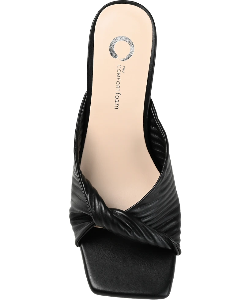 Journee Collection Women's Greer Pleated Sandals