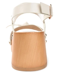 Journee Collection Women's Tia Bow Detail Platform Sandals