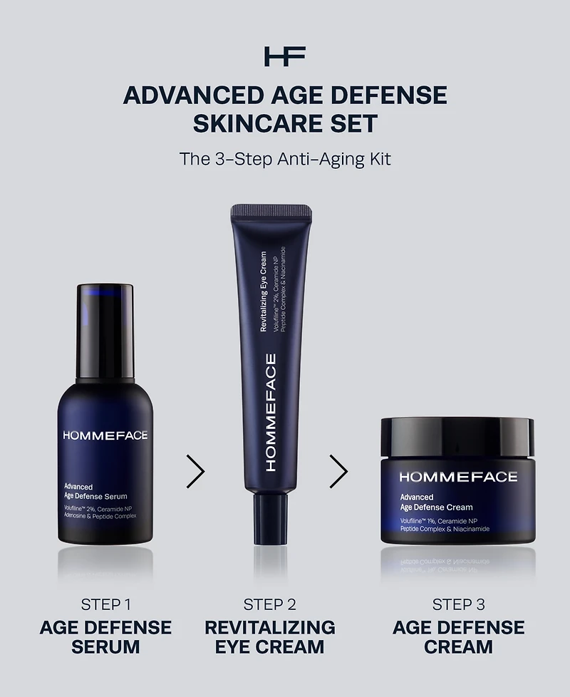 Advanced Age Defense Skincare Set, 3 Piece