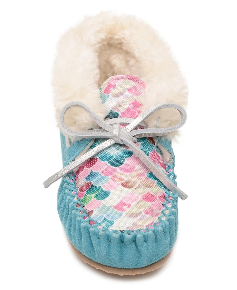Minnetonka Little and Big Girls Charley Moccasin Slippers