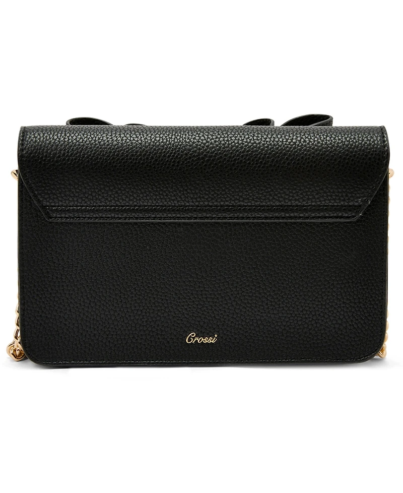 Women's Overflap Double Bowtie Crossbody Bag